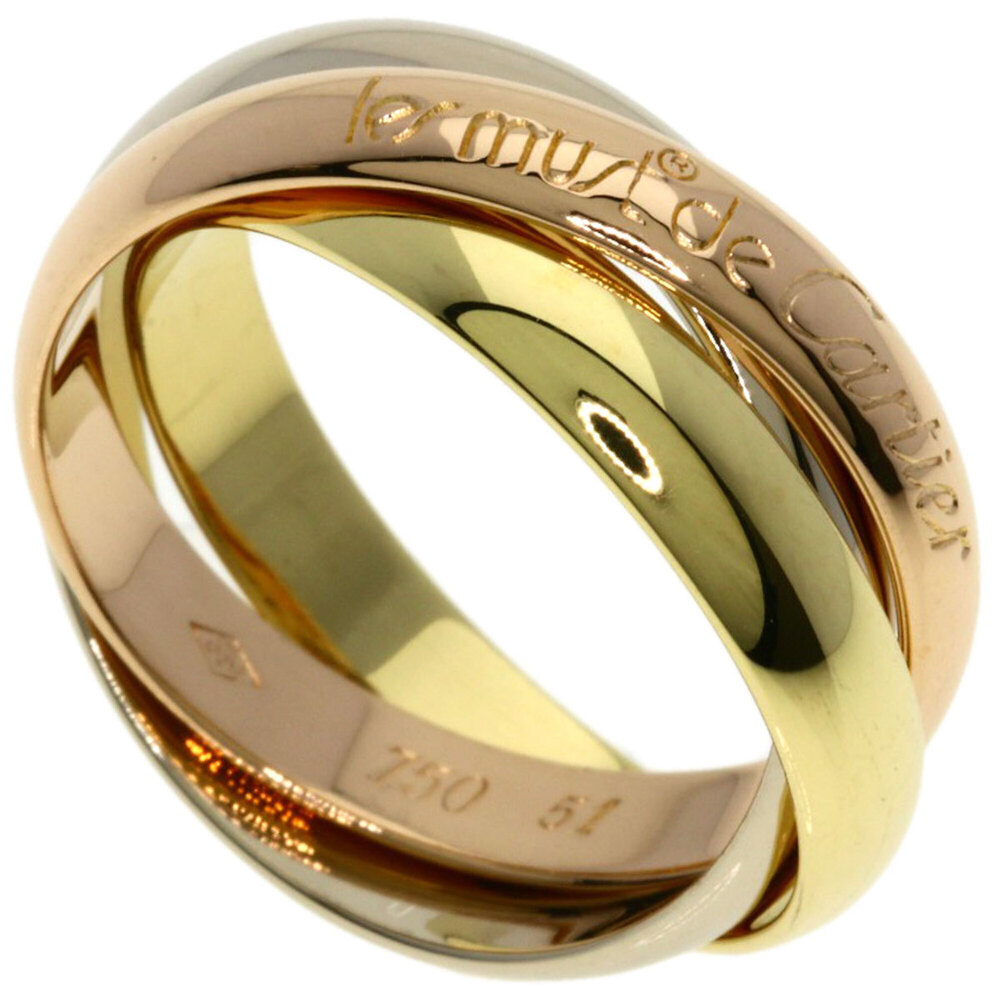 CARTIER Authentic 18k Gold Trinity Ring #51